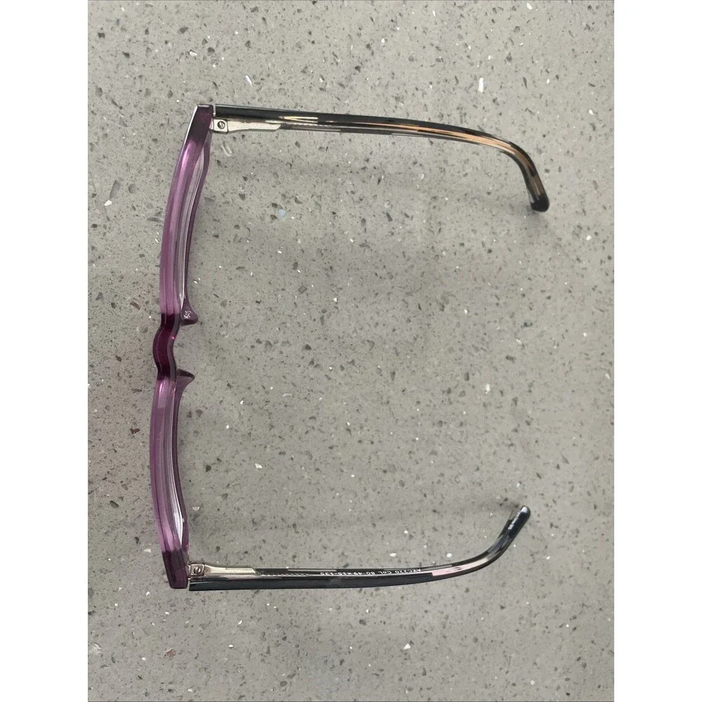 AZC220 COL 80 purple Eyeglasses Frames ONLY Rectangle Full Rim 49-15-135